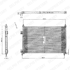 Kondensor, klimatanläggning Delphi TSP0225209 DELPHI