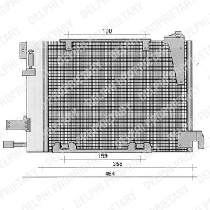 Kondensor, klimatanläggning Delphi TSP0225221 DELPHI
