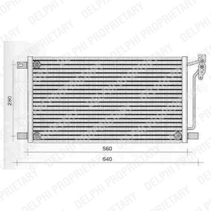 Kondensor, klimatanläggning Delphi TSP0225236 DELPHI