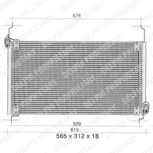 Kondensor, klimatanläggning Delphi TSP0225259 DELPHI