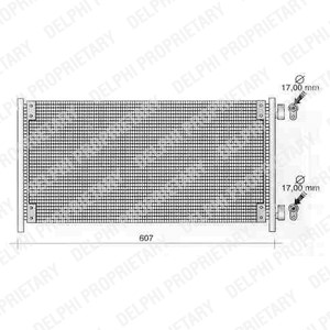 Kondensor, klimatanläggning Delphi TSP0225268 DELPHI