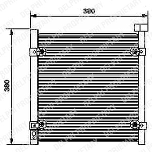 Kondensor, klimatanläggning Delphi TSP0225422 DELPHI