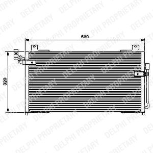 Kondensor, klimatanläggning Delphi TSP0225427 DELPHI
