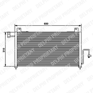 Kondensor, klimatanläggning Delphi TSP0225428 DELPHI