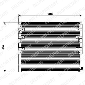 Kondensor, klimatanläggning Delphi TSP0225449 DELPHI