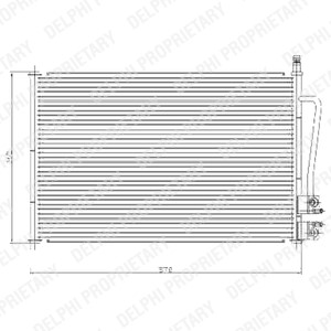 Kondensor, klimatanläggning Delphi TSP0225459 DELPHI