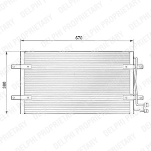 Kondensor, klimatanläggning Delphi TSP0225471 DELPHI