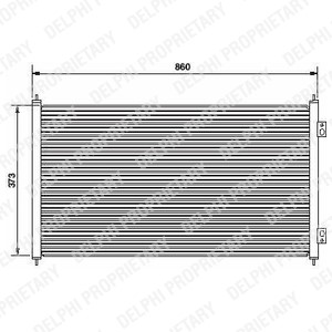 Kondensor, klimatanläggning Delphi TSP0225491 DELPHI