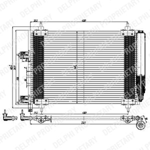 Kondensor, klimatanläggning Delphi TSP0225537 DELPHI