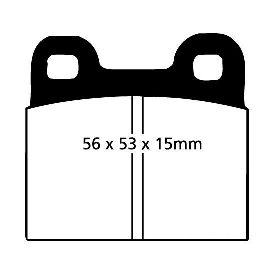 Bromsbeläggsats GREENSTUFF Ebc brakes DP2105 EBC Brakes