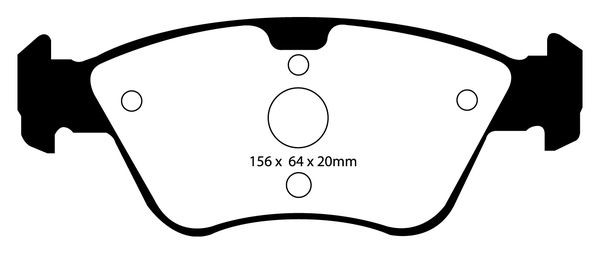 Bromsbeläggsats GREENSTUFF Ebc brakes DP21075 EBC Brakes