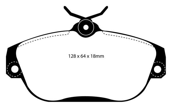 Bromsbeläggsats GREENSTUFF Ebc brakes DP21095 EBC Brakes