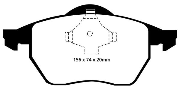Bromsbeläggsats GREENSTUFF Ebc brakes DP21324 EBC Brakes