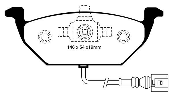Bromsbeläggsats GREENSTUFF, Framaxel Ebc brakes DP21329 EBC Brakes
