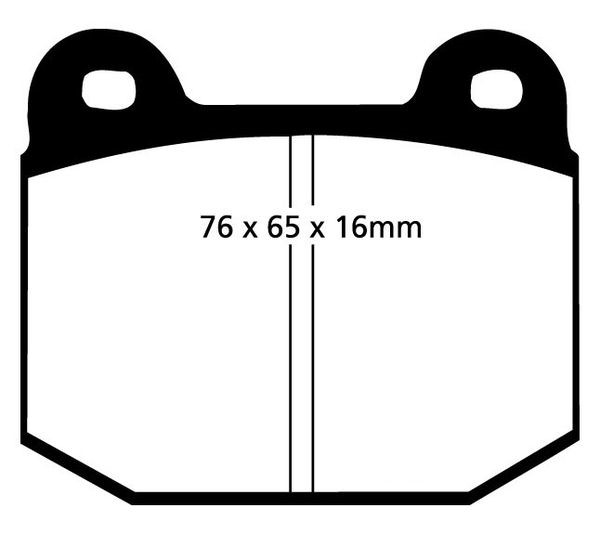 Bromsbeläggsats GREENSTUFF Ebc brakes DP2197 EBC Brakes