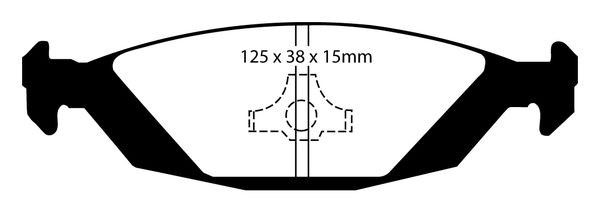 Bromsbeläggsats GREENSTUFF Ebc brakes DP2635 EBC Brakes