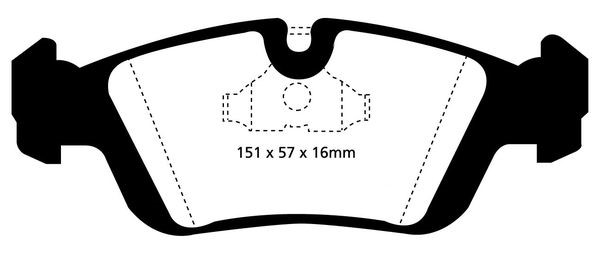 Bromsbeläggsats GREENSTUFF, Framaxel Ebc brakes DP2914 EBC Brakes