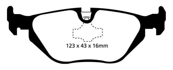 Bromsbeläggsats REDSTUFF Ebc brakes DP31079C EBC Brakes