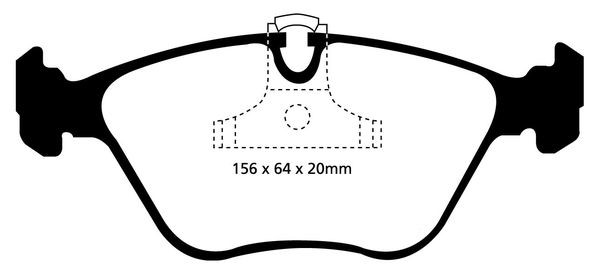 Bromsbel�äggsats REDSTUFF, Framaxel Ebc brakes DP31089C EBC Brakes