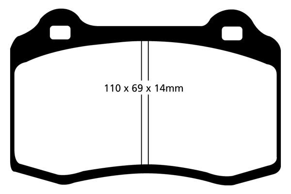 Bromsbeläggsats REDSTUFF, Bakaxel Ebc brakes DP31140C EBC Brakes