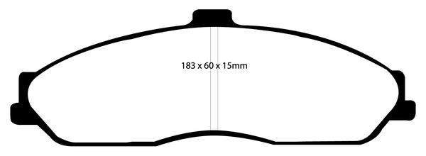 Bromsbeläggsats REDSTUFF Ebc brakes DP31162C EBC Brakes