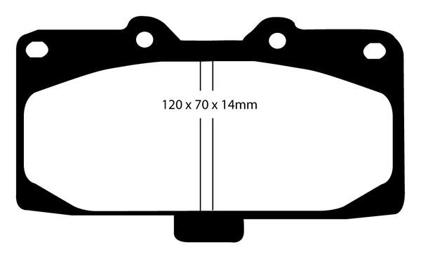 Bromsbeläggsats REDSTUFF Ebc brakes DP31200C EBC Brakes
