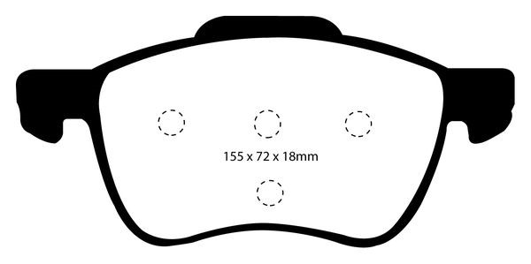 Bromsbeläggsats REDSTUFF, Framaxel Ebc brakes DP31229C EBC Brakes