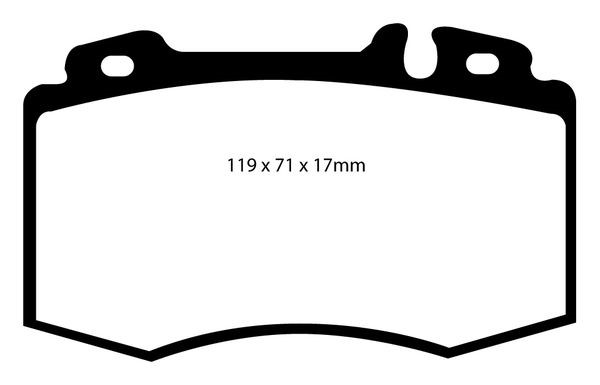 Bromsbeläggsats REDSTUFF Ebc brakes DP31363C EBC Brakes