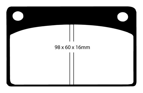 Bromsbeläggsats REDSTUFF, Fram Ebc brakes DP3143C EBC Brakes