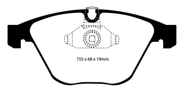 Bromsbeläggsats REDSTUFF, Framaxel Ebc brakes DP31449C EBC Brakes