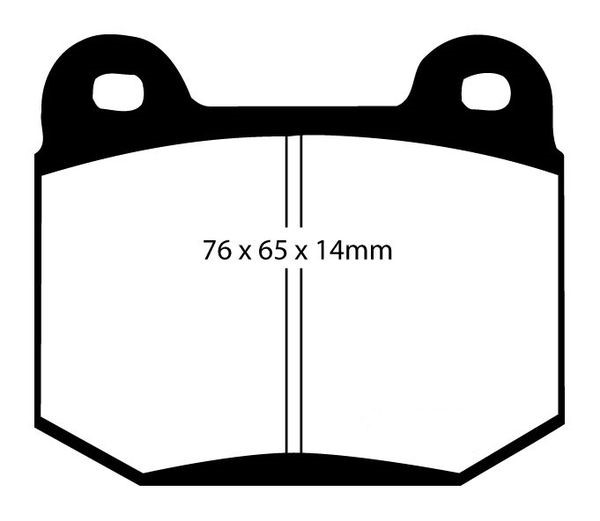 Bromsbeläggsats REDSTUFF Ebc brakes DP31537C EBC Brakes