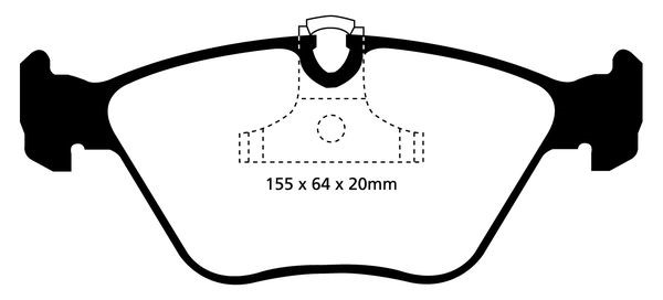 Bromsbeläggsats REDSTUFF Ebc brakes DP31552C EBC Brakes