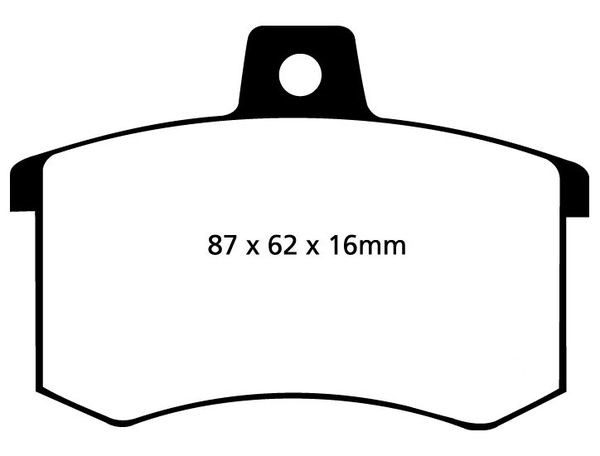 Bromsbeläggsats REDSTUFF, Bakaxel Ebc brakes DP3370C EBC Brakes