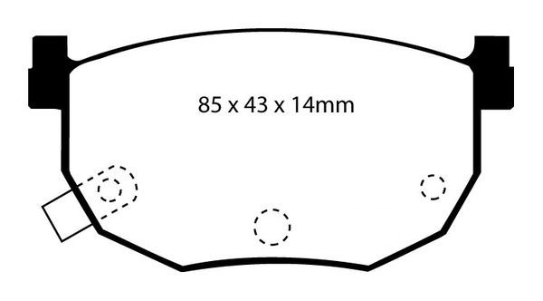 Bromsbeläggsats REDSTUFF Ebc brakes DP3528C EBC Brakes