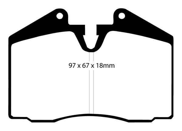 Bromsbeläggsats REDSTUFF Ebc brakes DP3612C EBC Brakes
