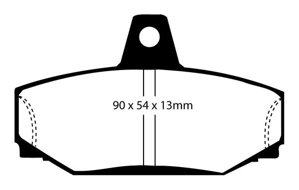 Bromsbeläggsats REDSTUFF Ebc brakes DP3793C EBC Brakes