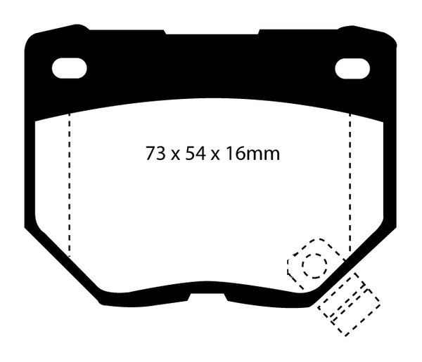 Bromsbeläggsats REDSTUFF Ebc brakes DP3826C EBC Brakes