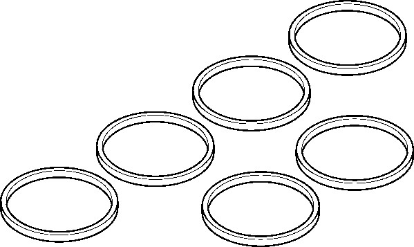 Packningssats, insug, grenrör ELRING