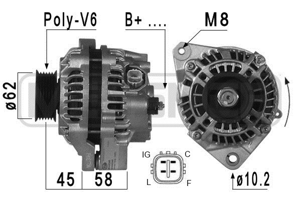 Generator 12V 65A