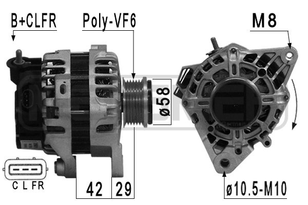 Generator 14V 70A