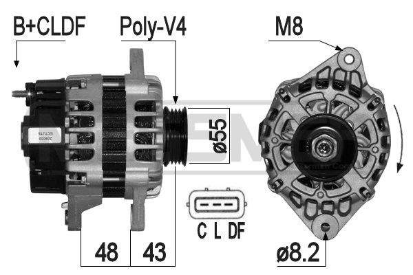 Generator 14V 70A