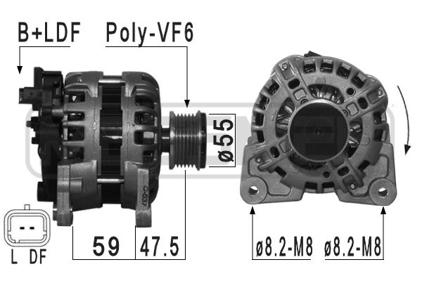 Generator 14V 90A