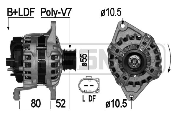 Generator 12V 110A