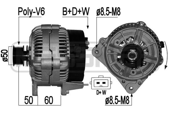 Generator 12V 120A