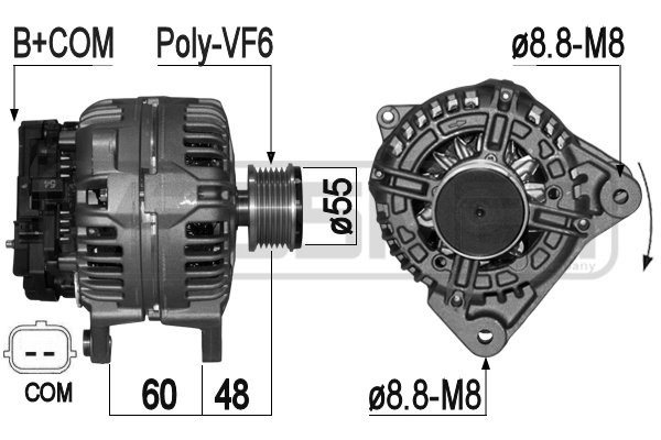Generator 14V 120A
