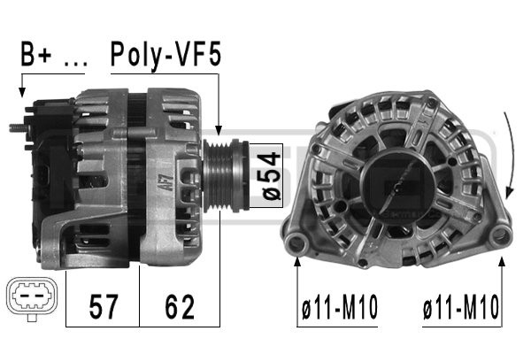 Generator 14V 130A