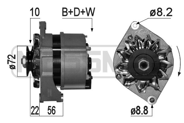 Generator 12V 70A