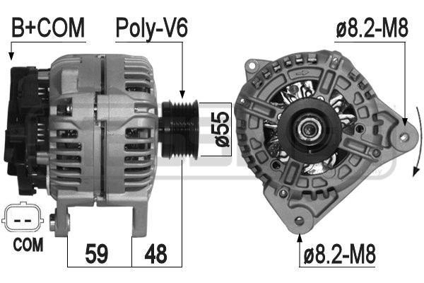 Generator 12V 120A