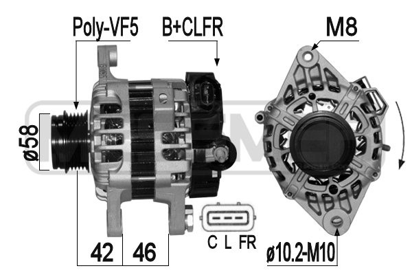 Generator 14V 70A