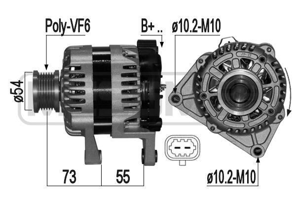 Generator 14V 100A